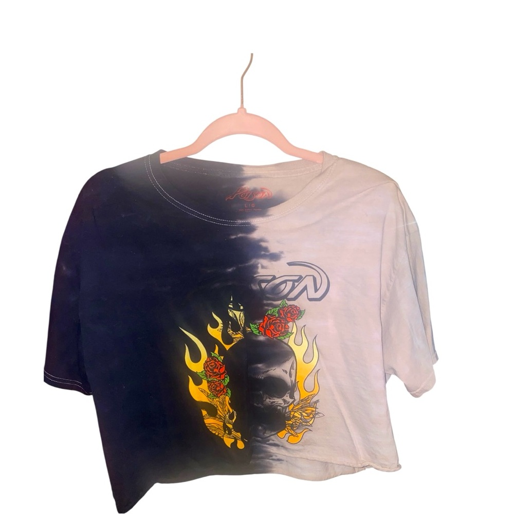 Women’s Poison Black and White Tie-Dye Tee